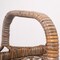 Decorative Rattan Natural Log Holder Basket for Entryway, Dining, Living Room, or Bedroom